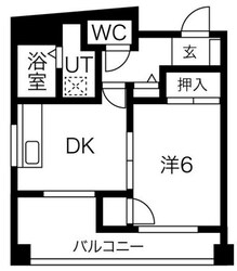 板宿駅 徒歩4分 5階の物件間取画像